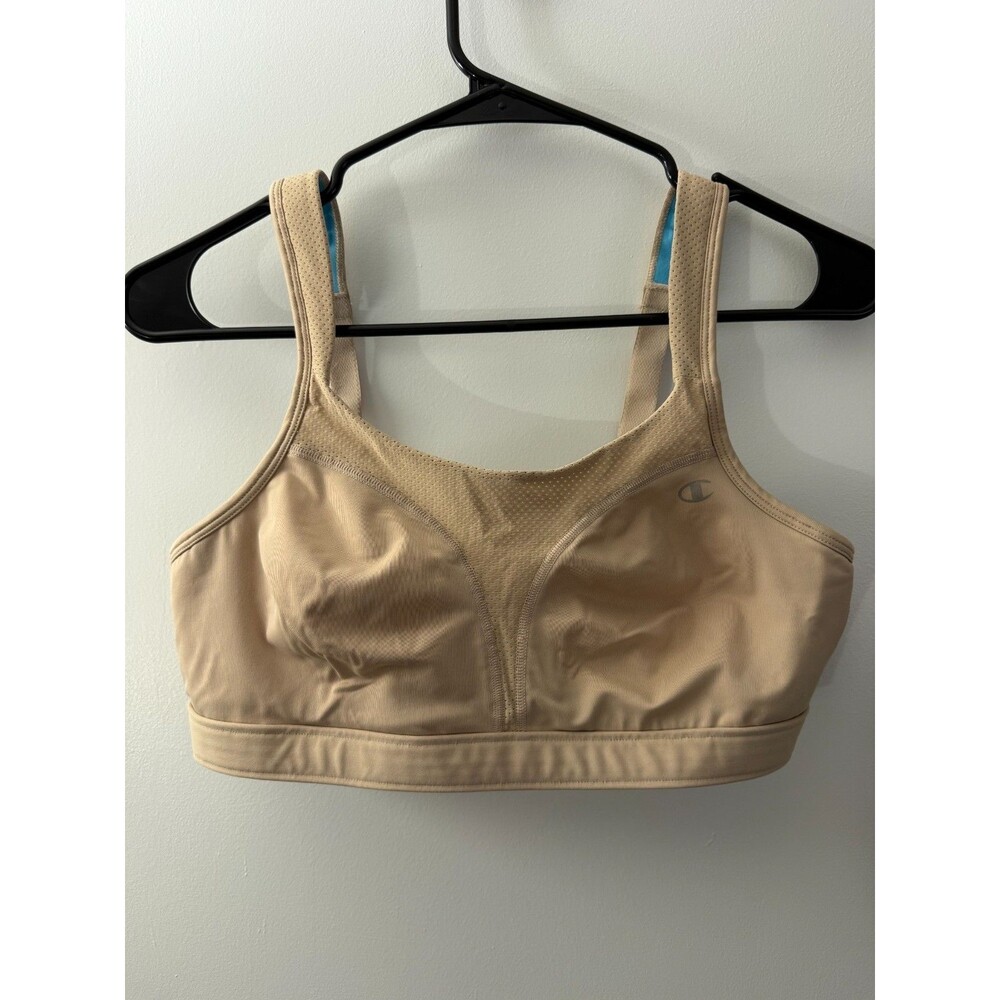 Champion Sports Bra Women's 36C Beige Nude Running Gym Workout Neutral